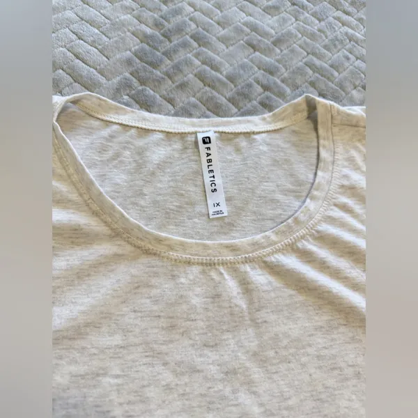 FABLETICS  Tunic Tank Top With Open Sides  Sand color-Size 1X - Image 5