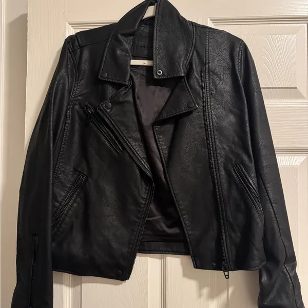 BlankNYC Faux Leather Moto Jacket in Black - Image 2