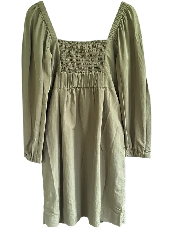 NWT COS Sweetheart Neckline Dress Green Size 4 - Image 11