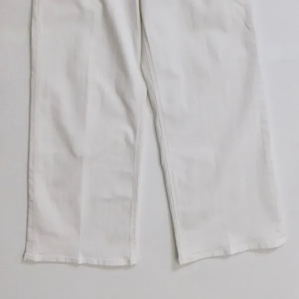 NWT!! J. CREW Slim Wide Jeans Stacked Buttons Solid White Size 30 Petite 30P - Image 5