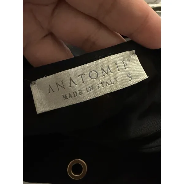 Anatomie Kim Black Mesh Grommet Long Sleeve Stretch Top Small Goth - Image 6