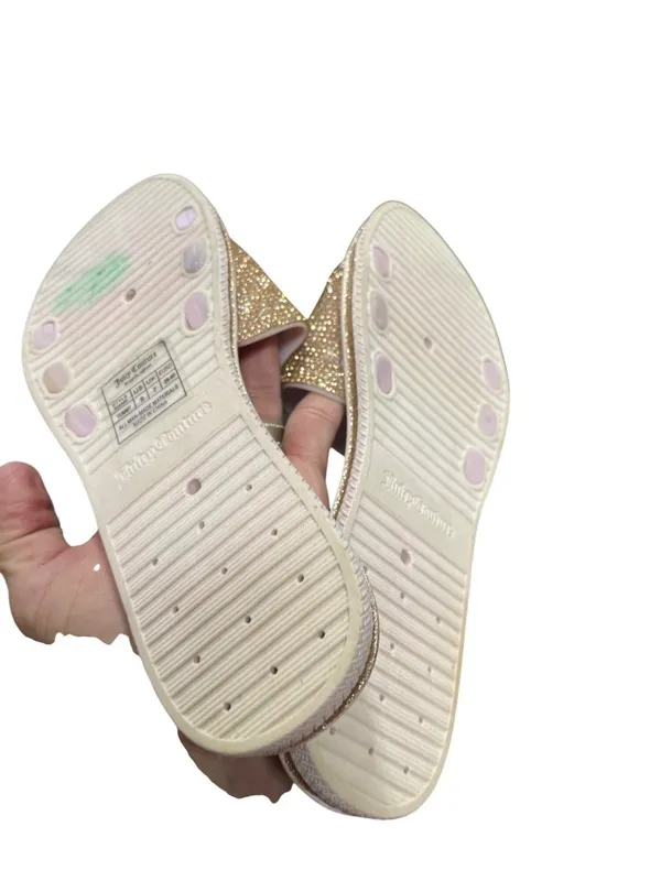 Juicy Couture wms gold crystal sparkly sandals shoes sz 9 SKU 10-071 - Image 5