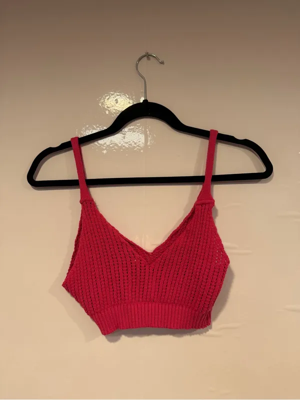 Pink‎ crochet Zara festival bra top - Image 3