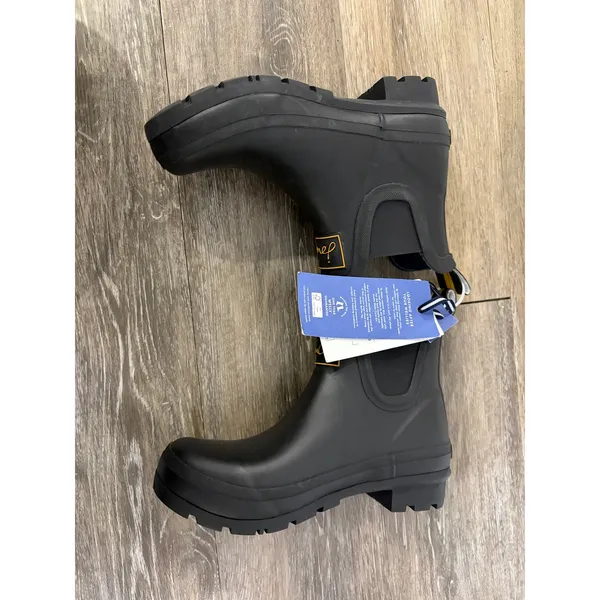 Joules Wellibob Black Rubber Ankle Rain Boots Womens Size 5 Waterproof Outdoor - Image 8