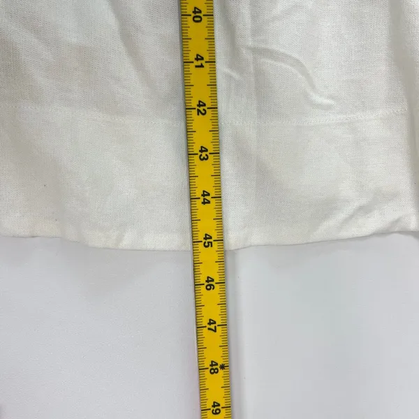 NWOT Farm Rio Stretch Linen Blend Cami Maxi Dress Size XS Classic Off White - Image 13
