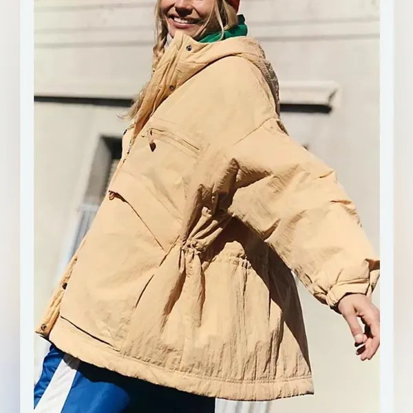Free People Movement Lightweight Insulated Jacket Tan Jacket(Size Medium/Large) - Image 2