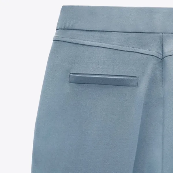 Zara HIGH WAISTED‎ STRAIGHT CUT PANTS - Image 3