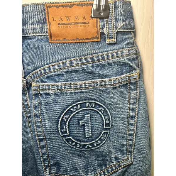 Vintage Lawman High Rise Rodeo Denim Western Cowgirl Y2K Jeans Women's‎ 3 - Image 3