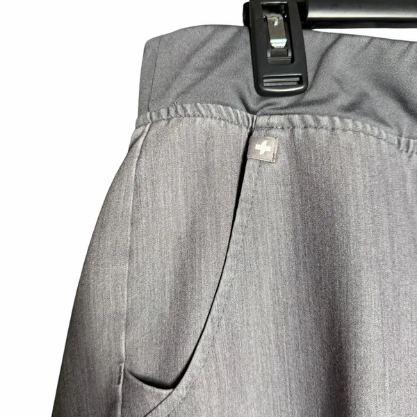 FIGS Zamora Joggers Women Large Gray Scrub Technical Pants Hospital Doctor Nurse - Image 7