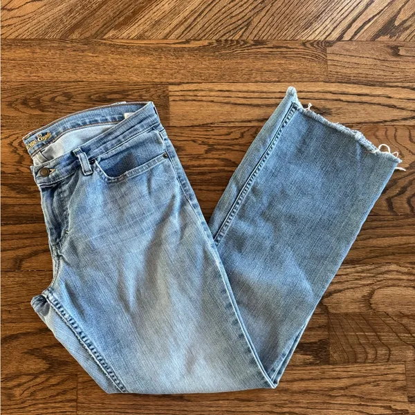 Vintage Y2K American Eagle AE Low Rise Skinny Flare Jeans Women’s 10 Light Wash - Image 2