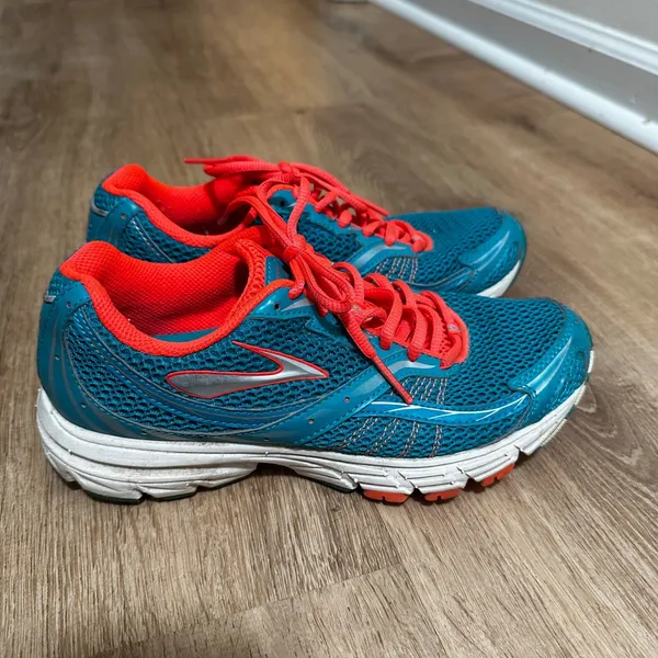 Brooks |‎ Women's Launch 2 Teal Orange Running Athletic Shoes, Size 6.5M (B) - Image 4