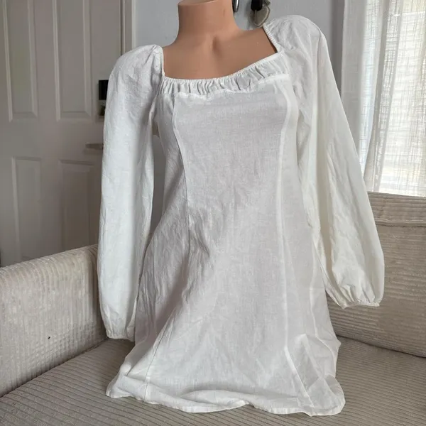 NWOT Free People forget me not white dress - Image 2