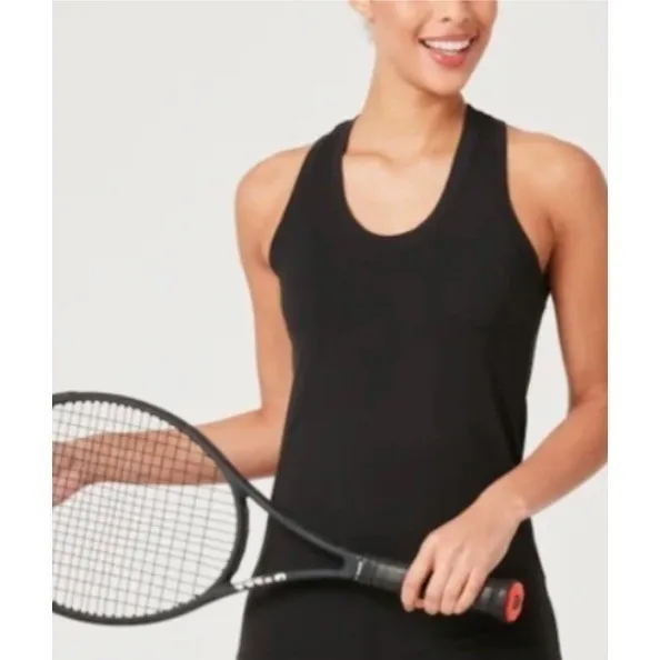 NWT Flint Park Volley Tank Black Racerback Athletic Top Size‎ Large - Image 10
