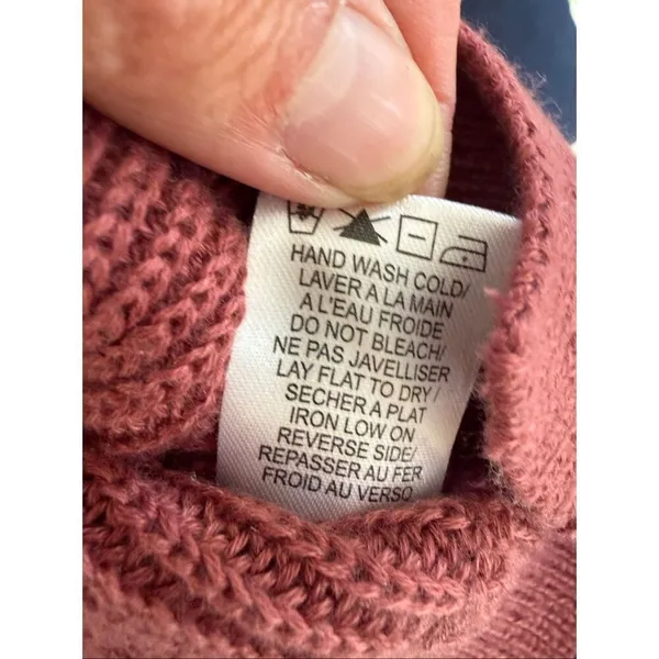 Gentle Fawn Balletcore Mauve Tulip Pink Crossfront Sweater L - Image 11