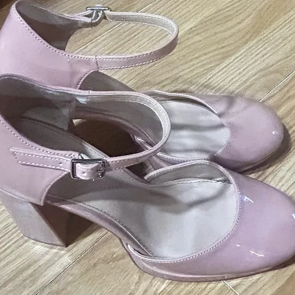 Women 9.5 blush pink Elegant chunky Platform Heels ‘Madden girl’ - Image 11