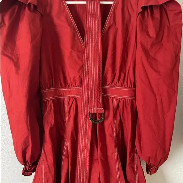 Flared Hem Dress - Image 11