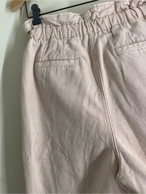 Free People Margate Pleated Paperbag Trousers Misty Rose size XS - Image 13