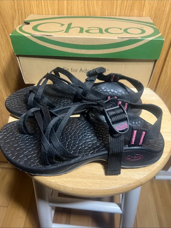 Chacos Black Adjustable Strap Sport Sandals - Image 3