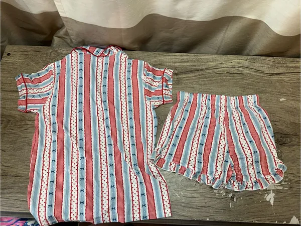In my jammers Heritage Striped Women's Short Set size xs NWT - Image 4
