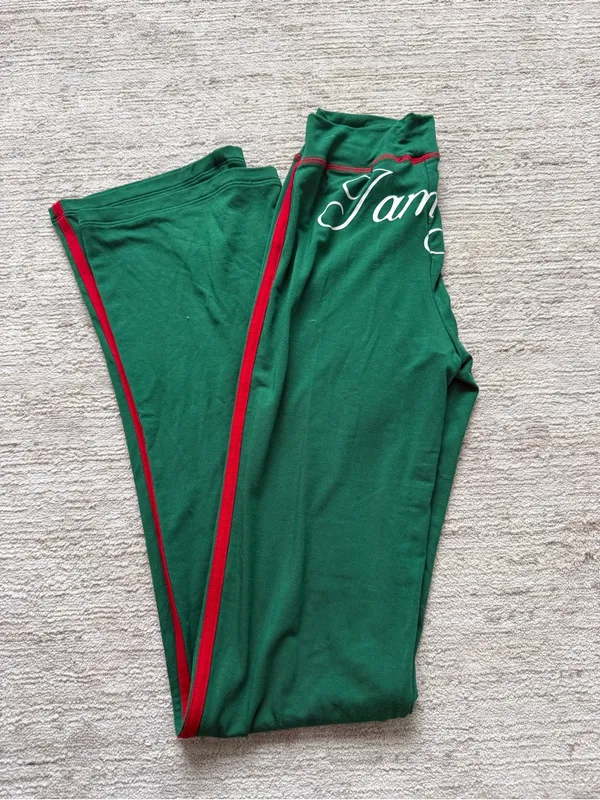 I.AM.GIA Green Zip-Front Crop Hoodie & Flared Track Pants (Size XS) - Image 6