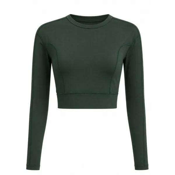 A.S. Revival Green Open Back Cropped Workout Top S - Image 2