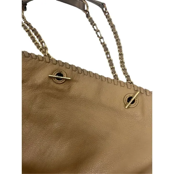 Tory Burch Marion Tote, cognac color, whipstitch leather - preloved but lots of - Image 11