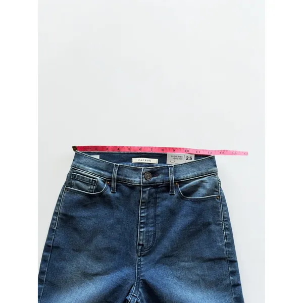 PacSun Womens High Rise Jegging Size 25 Distressed Blue Denim‎ Skinny Jeans NWT - Image 6