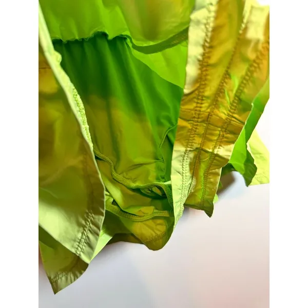Brand New Free People Movement Women's Large Chartreuse Green Mini Skirt - Image 7
