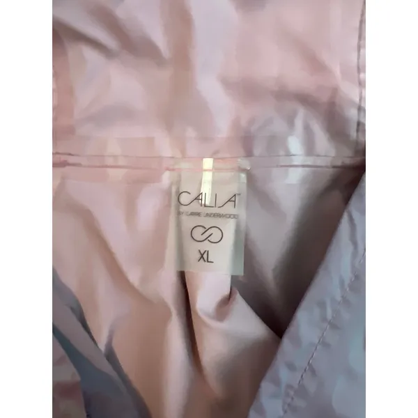 Calia by Carrie Underwood Iridescent Rain Jacket Hooded Windbreaker Pink XL - Image 3