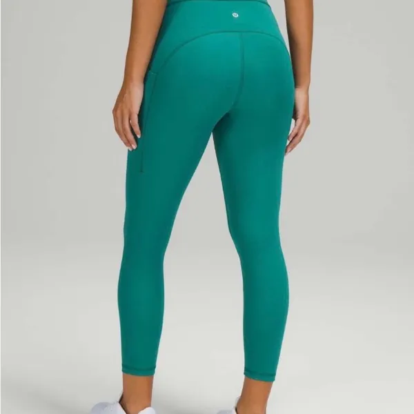 Lululemon Power Thru High Rise Crop 23" W6BRFS Size 12 - Image 2
