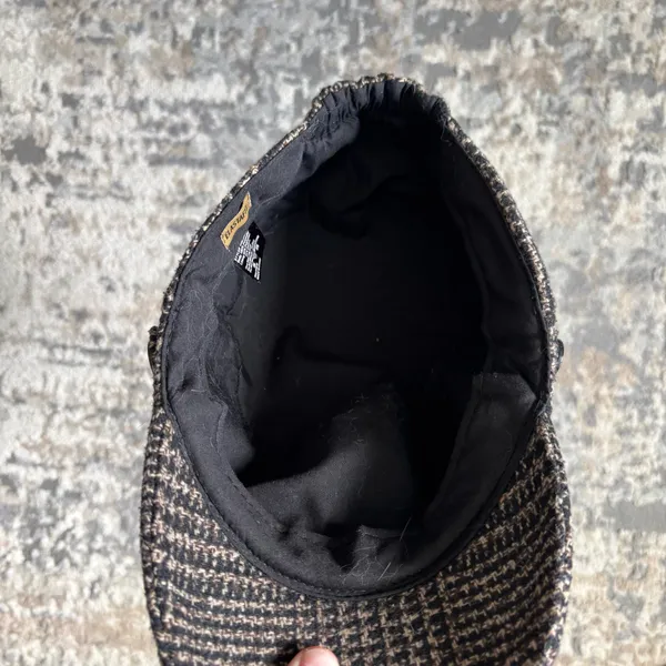 Y2K plaid newsboy houndstooth cap women’s onesize - Image 6