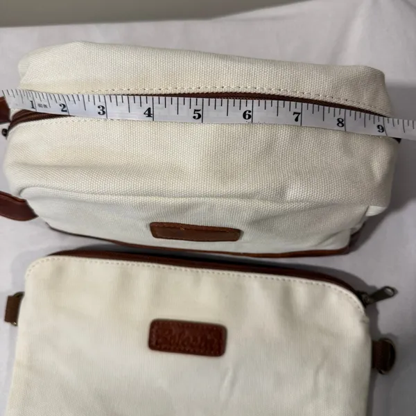 Bolosta Canvas Weekender Duffle Bag Shoe Compartment Travel Overnight Tote - Image 5