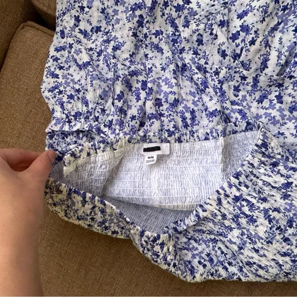 Garage Blue Floral Mini Skirt - Image 3