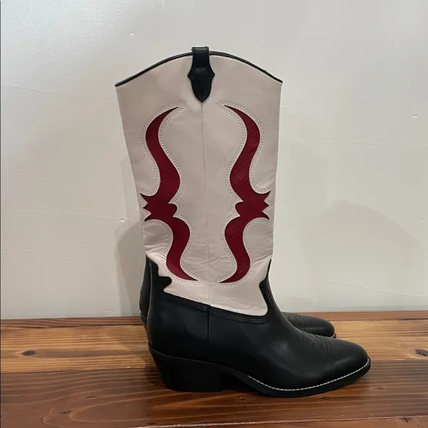 Nine West Cwyft Western Boots Faux Leather Size 9M NEW! - Image 8