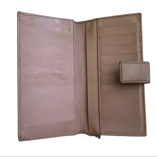 Gucci Dusty Rose Light Pink GG Bifold Wallet AUTHENTIC - Image 4