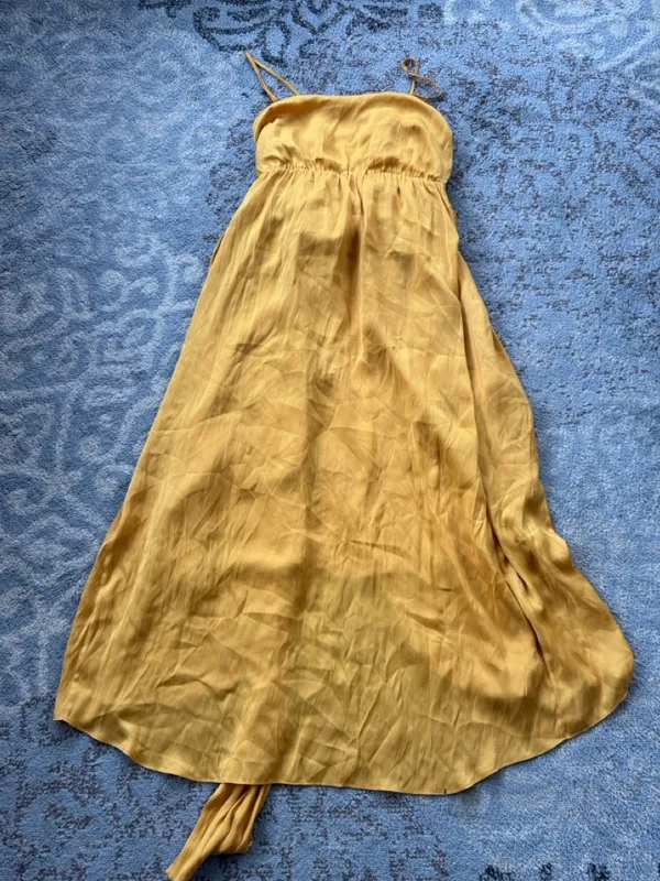 Modern Citizen Mila Layered Tank Dress Marigold Small - Image 5