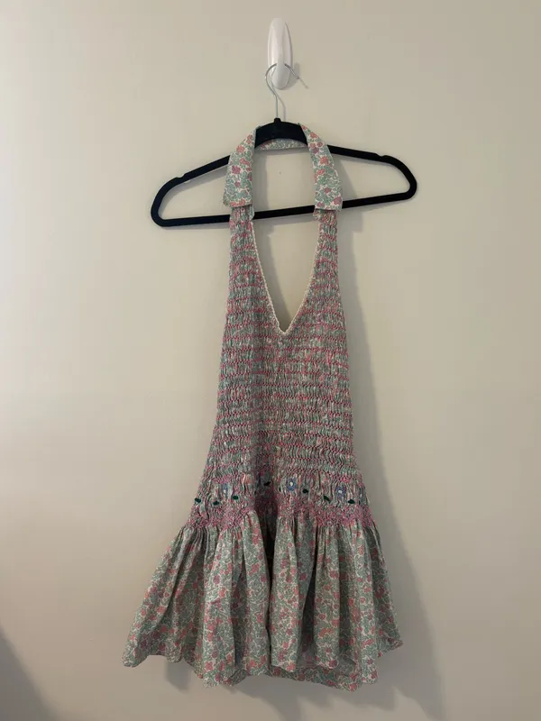 Free People Flirty Florals Smocked Mini Dress - Image 2