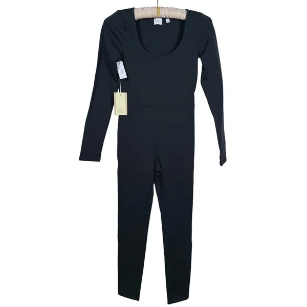 NWT Wilfred Free Aritzia Maxe Jumpsuit Size Small Black Boho Slimming Minimalist - Image 2