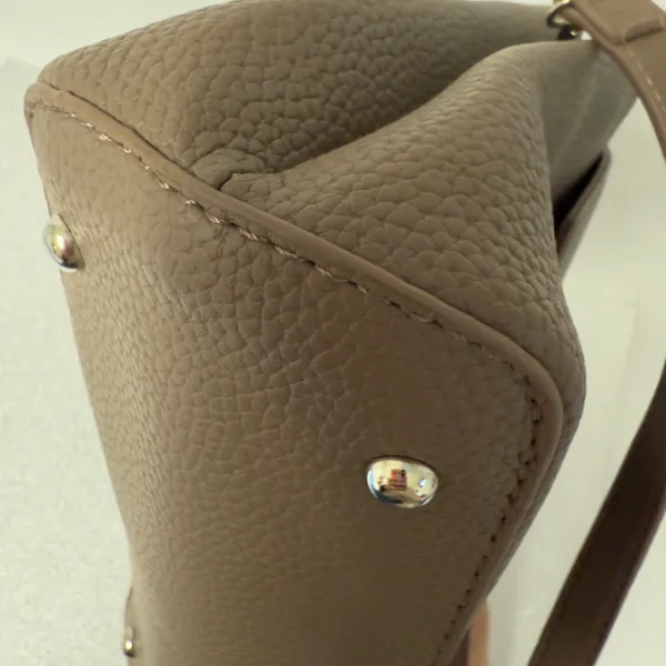 Taupe Faux Leather Purse NWOT - Image 3