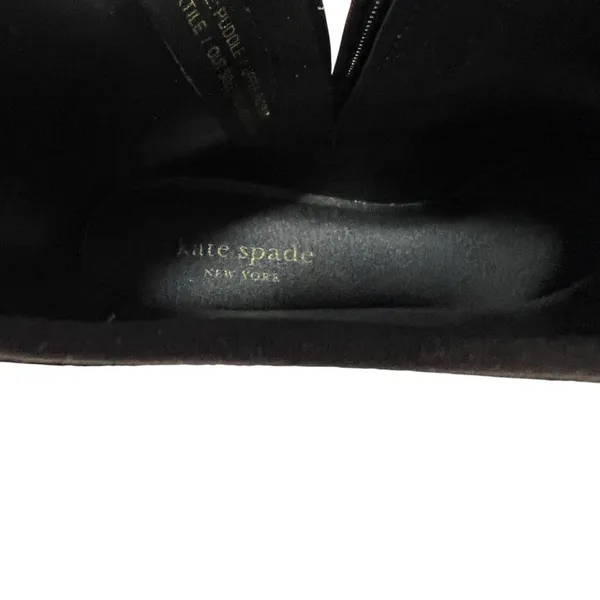 Kate Spade New York Womens Size‎ 6 Puddle Rain Boots Black White 2.5" Heel NWOT - Image 14