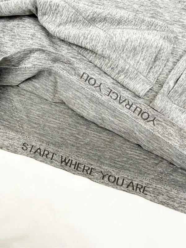 Lululemon Swiftly Tech Cropped Long-Sleeve Shirt 2.0 Slate Grey/White Top - Image 11