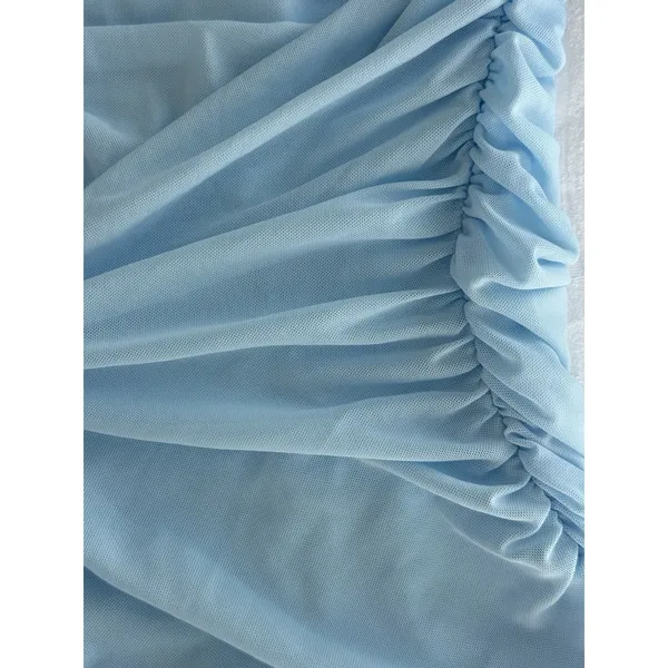 Hello Molly Party It Up One Shoulder Dress Ruched Mini Dress Size Small‎ 4 Blue - Image 5