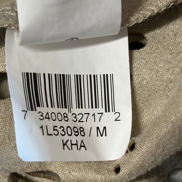 Karen Kane Womens M Tank Top Shell Faux Suede Baja Riviera Beige Laser Cut USA - Image 9