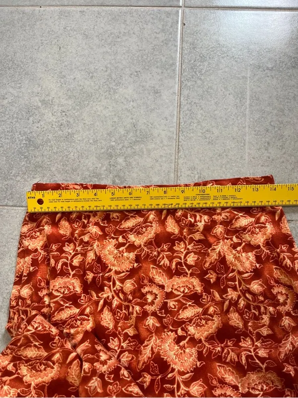 Coldwater Creek Orange Floral Midi Skirt - Image 4