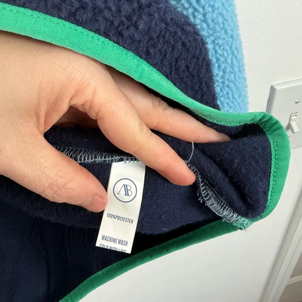 Addison Bay Blue Colorblock Pinehurst Fleece Sweatshirt Gorpcore Womens Small - Image 5