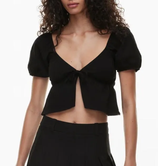 Aritzia Sunday Best Kaia Top in navy blue - Image 5