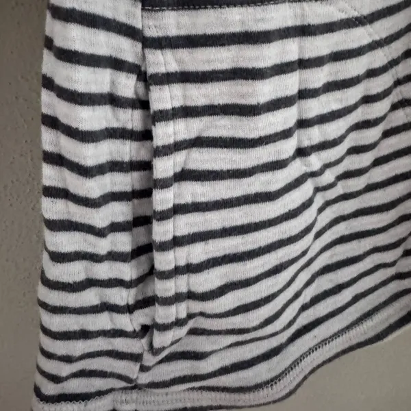 Toad & Co Size L Cowl Neck Long-Sleeved Top in white and blue - Image 5