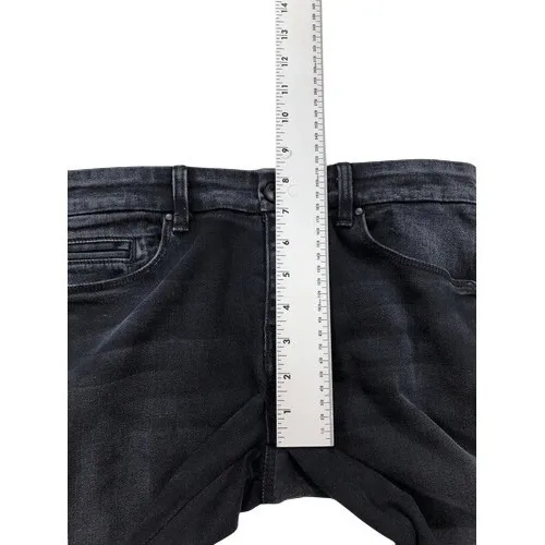 7 For All Mankind 7FAM‎ Skinny A-Pocket Jeans Vintage Black Wash Size 26 - Image 5