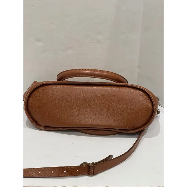 Vintage 90s Coach Madison Savoy Zip Satchel Bag Brown Leather Crossbody 4408 - Image 7