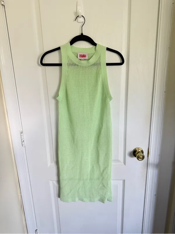 Solid & Striped Carson Coverup in Pistachio Green - Image 4